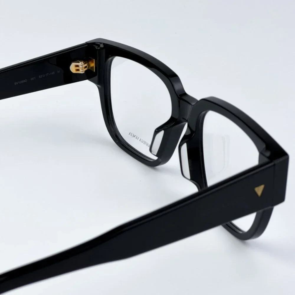 Bottega Veneta BV1289O 001 BRAND NEW Eyeglasses Black Square Women